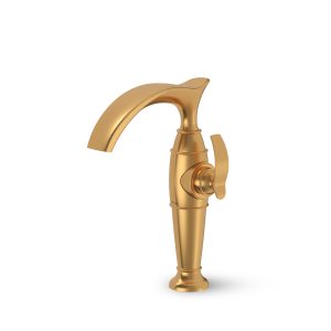 گلوریس روشویی پایه بلند طلا مات