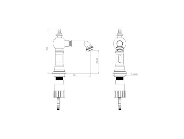 شیر روشویی هوشمند مدل بیزانس