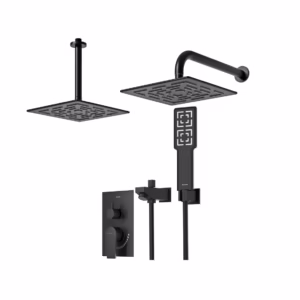 شیر توکار مدل رومر پلاس BRASS | مشکی | تیپ چهار