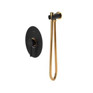 شیر توکار مدل روگن | مشکی طلا