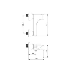 شیر توالت مدل میشل |