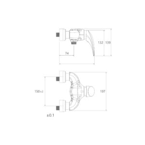 شیر توالت مدل سنیور |