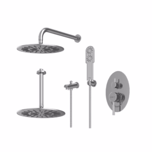 شیر توکار مدل روگن BRASS | کروم | تیپ چهار