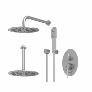 شیر توکار مدل روگن BRASS | کروم مات | تیپ سه