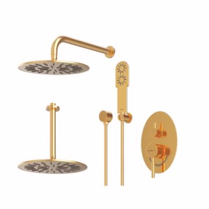 شیر توکار مدل روگن BRASS | طلا | تیپ چهار