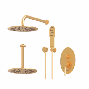 شیر توکار مدل روگن BRASS | طلا مات | تیپ سه